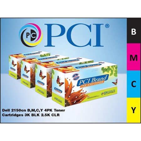 Pci Dell 2150cn Hy Bmcy 4pk Toner Bundle